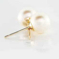 Histoire d'Or Boucles D'oreilles Puces Suki Or Jaune Perle De Culture