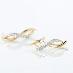 Boucles D'oreilles Puces Smina Or Jaune Diamant-Histoire d'Or Online