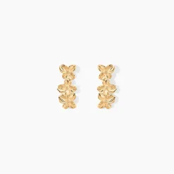 Histoire d'Or Boucles D'Oreilles Puces Selva Plaqué Or Jaune