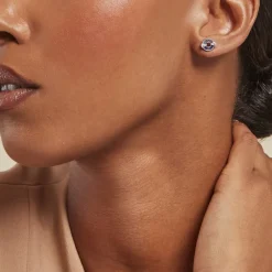 Boucles D'oreilles Puces Serafine Argent Lapis Lazuli Oxyde-Histoire d'Or Sale