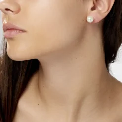 Boucles D'oreilles Puces Suki Or Jaune Perle De Culture-Histoire d'Or Best