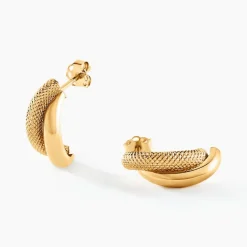 Boucles D'oreilles Puces Sawney Or Jaune-Histoire d'Or New