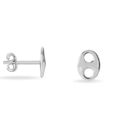 Histoire d'Or Boucles D'oreilles Puces Sherry Argent Blanc