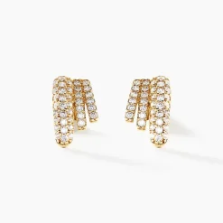 Boucles D'oreilles Puces Shimmel Or Jaune Oxyde De Zirconium-Histoire d'Or Discount