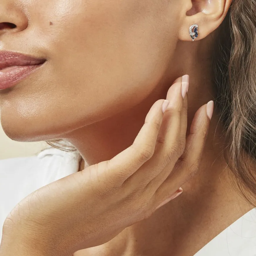 Boucles D'oreilles Puces Sakina Et Diamant-Histoire d'Or Clearance