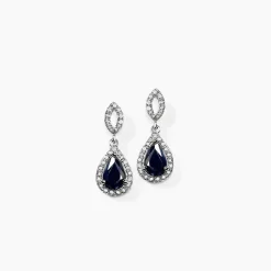 Histoire d'Or Boucles D'oreilles Puces Sissi Et Diamant