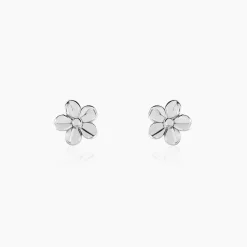 Histoire d'Or Boucles D'oreilles Puces Sulya Argent Blanc