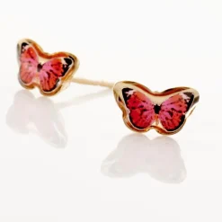 Boucles D'oreilles Puces Sulivia Papillon Or Jaune-Histoire d'Or Best