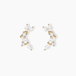 Boucles D'Oreilles Puces Sparkle Or Jaune Oxyde De Zirconium-Histoire d'Or Outlet