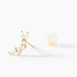 Boucles D'Oreilles Puces Sparkle Or Jaune Oxyde De Zirconium-Histoire d'Or Outlet