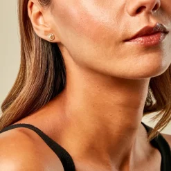 Histoire d'Or Boucles D'Oreilles Puces Sushil Or Jaune