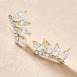 Boucles D'oreilles Puces Tiara De Zirconium-Histoire d'Or Online