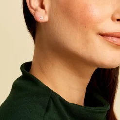 Histoire d'Or Boucles D'oreilles Puces Tierra Or Jaune Oxyde De Zirconium