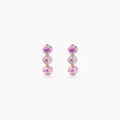 Histoire d'Or Boucles D'oreilles Puces Trystan Or Jaune Oxyde De Zirconium