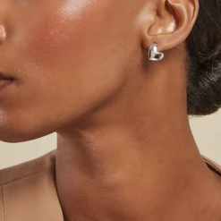 Boucles D'oreilles Puces Te Amo Argent Blanc-Histoire d'Or Online