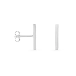 Histoire d'Or Boucles D'oreilles Puces Tullia Argent Blanc