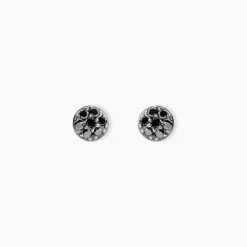 Boucles D'oreilles Puces Teani Or Blanc Diamant-Histoire d'Or