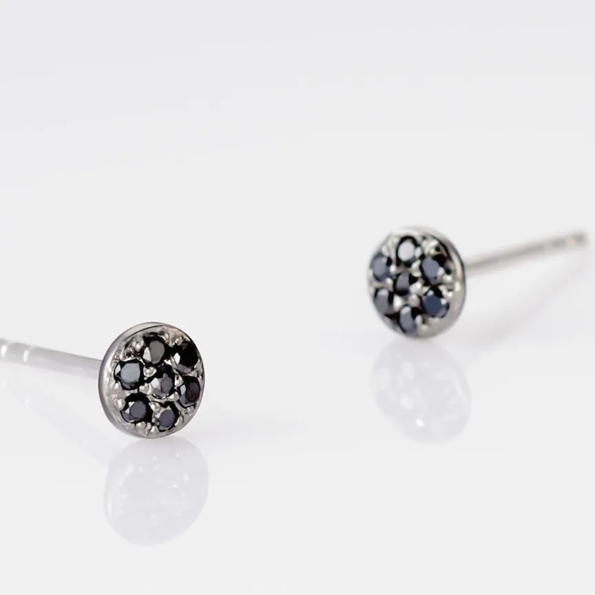 Boucles D'oreilles Puces Teani Or Blanc Diamant-Histoire d'Or