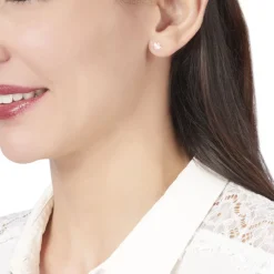 Histoire d'Or Boucles D'oreilles Puces Trefle Email Or Jaune