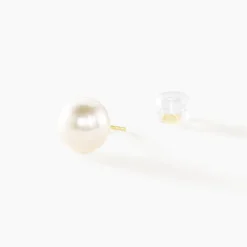 Boucles D'oreilles Puces Ursulina Or Jaune Perle De Culture-Histoire d'Or Online