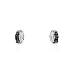 Boucles D'oreilles Puces Urania Or Blanc Diamant-Histoire d'Or Outlet