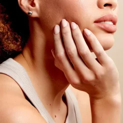 Histoire d'Or Boucles D'oreilles Puces Virgie Argent Blanc