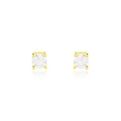 Boucles D'oreilles Puces Victoria Or Jaune Diamant-Histoire d'Or Online