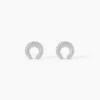 Histoire d'Or Boucles D'oreilles Puces Vaea Argent Blanc