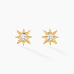 Boucles D'oreilles Puces Vangelis Or Jaune Diamant-Histoire d'Or Hot