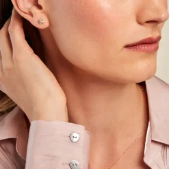 Boucles D'oreilles Puces Vangelis Or Jaune Diamant-Histoire d'Or Hot