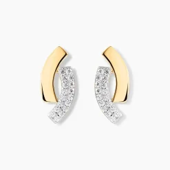 Histoire d'Or Boucles D'oreilles Puces Vero Or Jaune Oxyde De Zirconium