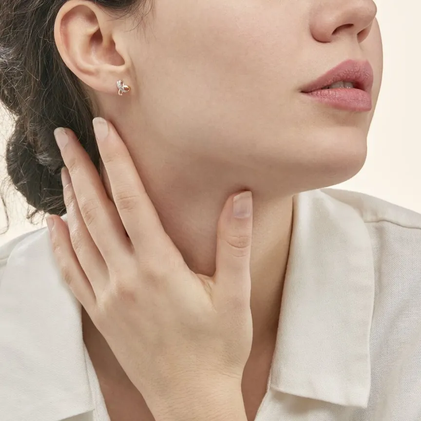 Boucles D'oreilles Puces Volute-Histoire d'Or Discount