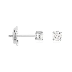 Histoire d'Or Boucles D'oreilles Puces Victoria Platine Blanc Diamant