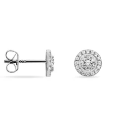 Histoire d'Or Boucles D'oreilles Puces Verane Argent Blanc Oxyde De Zirconium