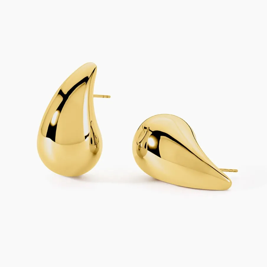 Histoire d'Or Boucles D'oreilles Puces Xenia Acier Jaune