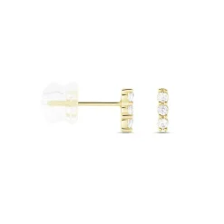 Histoire d'Or Boucles D'oreilles Puces Youssa Barrettes Or Jaune Oxyde De Zirconium