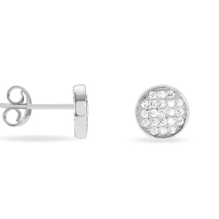 Histoire d'Or Boucles D'oreilles Puces Yesim Argent Blanc Oxyde De Zirconium