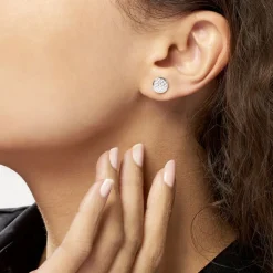 Histoire d'Or Boucles D'oreilles Puces Yesim Argent Blanc Oxyde De Zirconium