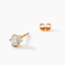 Boucles D'oreilles Puces Yléna Plaqué Or Jaune Oxyde De Zirconium-Histoire d'Or Online