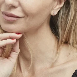 Boucles D'oreilles Puces Yléna Plaqué Or Jaune Oxyde De Zirconium-Histoire d'Or Online