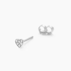 Histoire d'Or Boucles D'oreilles Puces Ziya Argent Blanc Oxyde De Zirconium