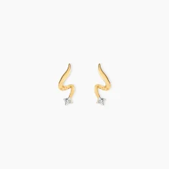 Histoire d'Or Boucles D'Oreilles Puces Zsofia Or Jaune Diamant