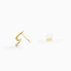 Histoire d'Or Boucles D'Oreilles Puces Zsofia Or Jaune Diamant