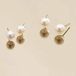 Boucles D'oreilles Suki Or Jaune Perle De Culture-Histoire d'Or Hot