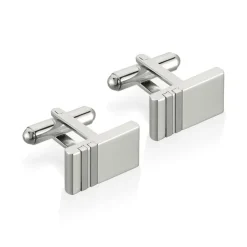 Boutons De Manchette Acier Blanc Moritz-Histoire d'Or Outlet