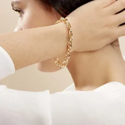 Bracelet Aaron Maille Fantaisie Or Jaune-Histoire d'Or