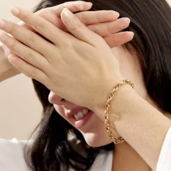 Histoire d'Or Bracelet Aaron Maille Fantaisie Or Jaune