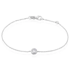 Histoire d'Or Bracelet Abha Argent Blanc Oxyde De Zirconium
