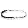 Bracelet Acier Blanc Christiano Onyx-Histoire d'Or Clearance