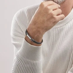 Bracelet Acier Blanc Ludovic Oxyde De Zirconium-Histoire d'Or Online